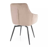 Jedálenská stolička Alcano Velvet, béžová