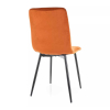 Jedálenská stolička Freville Velvet, oranžová