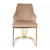 Jedálenská stolička Olten, béžová / zlatá