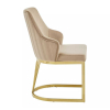 Jedálenská stolička Olten, béžová / zlatá
