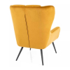Kreslo Arroyal Velvet, žltá