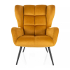 Kreslo Arroyal Velvet, žltá