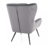Kreslo Arroyal Velvet, sivá