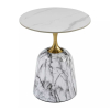 Konferenčný stolík Arbent, mramor / zlatá