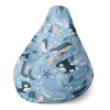Sedací vak Pear detský morský svet - detský, modrá