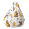 Sedací vak Pear medvede, farebná