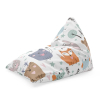Sedací vak Triangl kreslené lesné zvieratká, farebná