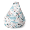 Sedací vak Pear kreslený morský svet, farebná