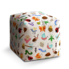 Taburet Cube hmyz, farebná