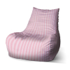 Sedací vak Bean ružové pruhy - detský, ružová