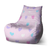 Sedací vak Bean srdce vedľa srdca - detský, ružová