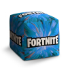 Taburet Cube Fortnite modrá, modrá