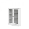 Skriňa Bask 79 x 28,3 x 107,2 cm, dvere sklo, biela