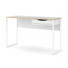 Písací stôl Felix Light 130, biely mat / biela