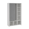 Šatníková skriňa Harmony II, biela / sivá