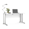 Kancelársky stôl Modulo 150 x 80 cm, biela / sivá