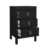 Nočný stolík Real II, čierna