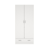 Šatníková skriňa Sid 80 x 36 x 170 cm, biela