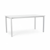 Univerzálny stôl s kovovou podnožou 160 x 80 cm, biela