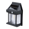 LED solárne nástenné svetlo WL918, čierna