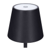 LED stojaca lampička WO69 nabíjací, čierna