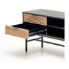 TV stolík Murano, dub artisan / čierna