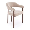 Jedálenská stolička Lafia, béžová / orech