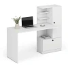 Písací stôl Hollins, biela