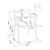 Jedálenská stolička Aspra, béžová / orech