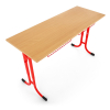 Školská lavica Denis, nastaviteľná - veľ. 2-4, červená