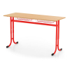 Školská lavica Denis, nastaviteľná - veľ. 3-5, červená