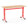 Školská lavica Denis, nastaviteľná - veľ. 3-5, červená