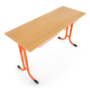Školská lavica Denis, nastaviteľná - veľ. 5-7, oranžová
