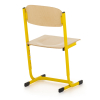 Školská stolička Denis, nastaviteľná - veľ. 3-5, žltá