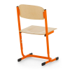 Školská stolička Denis, nastaviteľná - veľ. 5-7, oranžová