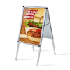 Univerzálne reklamné áčko 500 x 700 mm, oblý roh, profil 32 mm, hliník