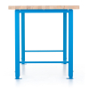 Výškovo nastaviteľný dielenský stôl Basic 220 x 80 cm, modrá