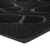 Gumová čistiaca rohož Shoes 40 x 60 x 0,8 cm, čierna
