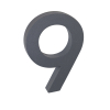 Domové číslo "9", RN.100LV, štruktúrované, antracit