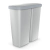 Odpadkový kôš DUO sivý, 50 l, sivá