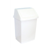 Odpadkový kôš s vekom plastový 15 l, biela