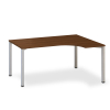 Ergonomický stôl ProOffice B 180 x 120/80 cm, pravý, orech