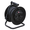 Predlžovací kábel na bubne 4Z - 50 m, vonkajší, čierna