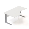 Ergonomický stôl Visio 160 x 100 cm, ľavý, biela