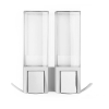Dávkovač mydla Compactor Edge, 2 x 500 ml, biela
