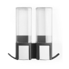 Dávkovač mydla Compactor Edge, 2 x 500 ml, čierna
