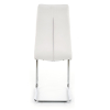 Jedálenská stolička Genesis, biela / strieborná