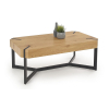 Konferenčný stolík Lavida, dub zlatý / čierna