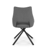 Jedálenská stolička Varian, sivá / čierna
