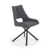 Jedálenská stolička Varian, sivá / čierna